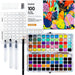 Watercolor Paint Set of 100 Color with Brush Pens