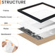 Picture Frames set of 19, Including 8x10, 5x7, 4x6 Black Frame