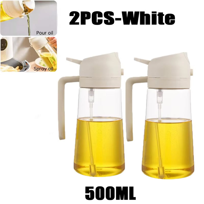 200 mL Kitchen Oil Sprayer Bottle — Black