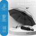 3 Pack Windproof Travel Umbrellas Compact Auto Open
