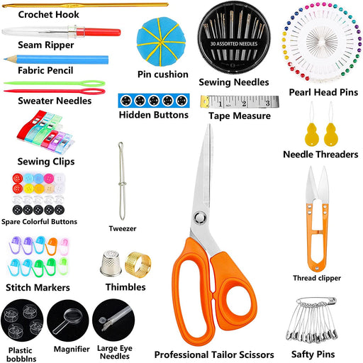 Sewing Kit for Adults Beginners, Portable Needle Thread Repair Kit