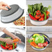 Microwave Splatter Cover Vented for Food, Splatter Guard & Colander Kitchen Gadget for Fruit Vegetables Microwave Plate 