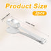 2pcs Tea Bag Squeezer, Stainless Steel Tea Spoon for Loose Tea Ice Sugar Cubes Tea Spoon Tea Strainers Tea Tongs Clip on