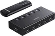 HDMI Switch 5 in 1 Out, 4K@60Hz, with Remote, HDR, VRR, 3D, Black