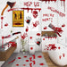 84Pcs Halloween Handprint Footprint Stickers Window Bathroom Floor Decor
