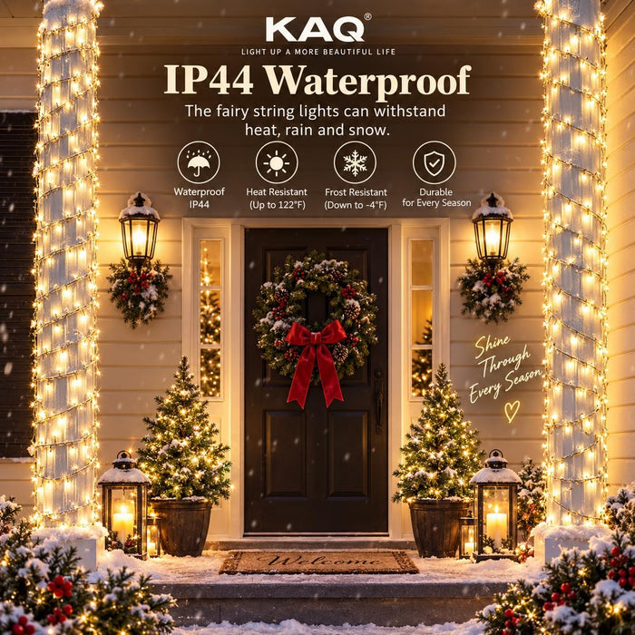 Connectable 240LED 88Ft String Lights, Christmas Lights Indoor Outdoor