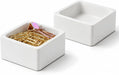 2 Pack White Concrete Desk Organizer Trays for Paper Clips & Supplies
