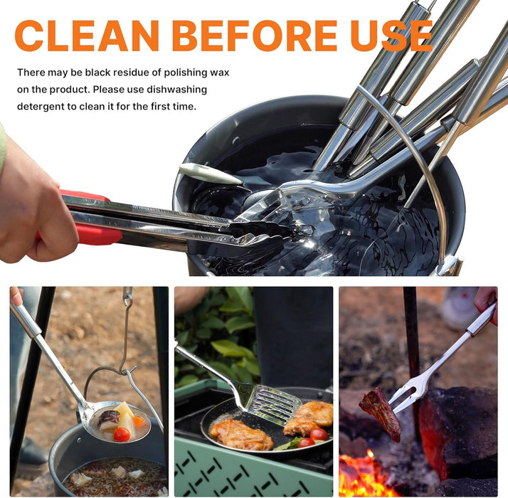 Camping Utensil Set, Camping Cooking Utensils & Kitchen Tools
