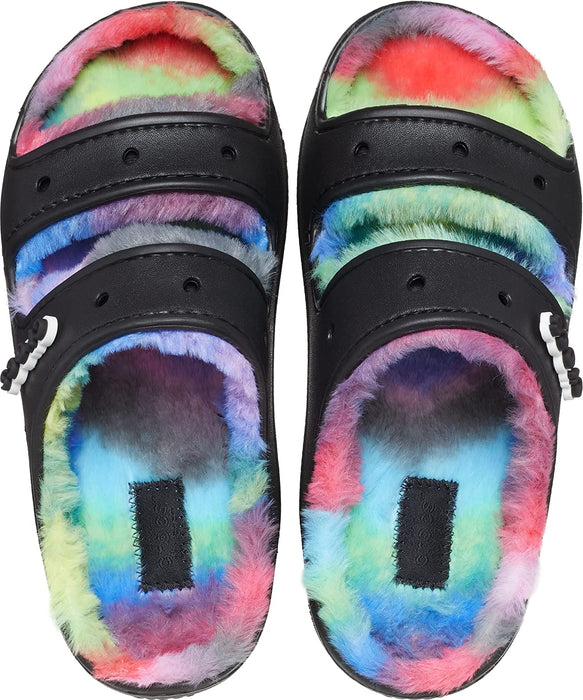 Unisex-Adult Classic Cozzzy Platform Sandals | Fuzzy Slippers Slide