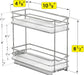® Pull Out Spice Organization for Cabinets - 4-3/8 inch Wide – Spice Rack for Inside Cabinets, Slide Out Spice Rack Orga