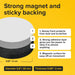 Sticky Flexible Adhesive Magnets for Crafts, 0.8"x0.08" (20x2mm), 120 pcs