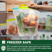 12 Pack Reusable Gallon Freezer Bags Dishwasher Microwave Safe