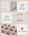 Earring Organizer, Jewelry Box with Clear Lid -Beige, 5 Layer