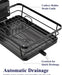Dish Drying Rack for Kitchen Counter, 12''W x 15.5''L, Black