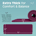 Retrospec Solana Yoga Mat Thick 1/2in Non-Slip Workout Mat with Nylon Strap - 72x24in Exercise Mat for Pilates, Stretchi