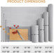 Non-Adhesive Drawer Shelf Liners for Kitchen Cabinets, 12'' x 10'