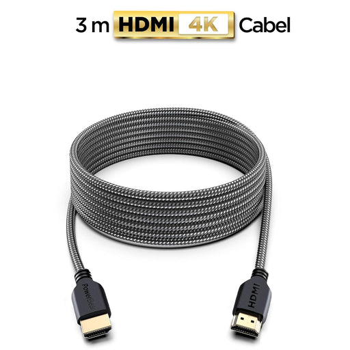 4K HDMI Cable 10 ft | High Speed Hdmi Cables, Braided Nylon & Gold Connectors, 4K @ 60Hz, Ultra HD, 2K, 1080P, ARC & CL3 Rated | for Laptop, Monitor, PS5, PS4, Xbox One, Fire TV, & More