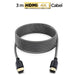 4K HDMI Cable 10 ft | High Speed Hdmi Cables, Braided Nylon & Gold Connectors, 4K @ 60Hz, Ultra HD, 2K, 1080P, ARC & CL3 Rated | for Laptop, Monitor, PS5, PS4, Xbox One, Fire TV, & More