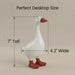 Desk Goose 7 inch Gifts for Women, Mini Desktop Goose Statue Decor for Living Room Bedroom Bookshelf and Office