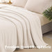 Extra Large Fuzzy Fleece Throw Blanket for Couch, 50x70 Inch Fluffy Warm Soft Jacquard Blankets for All Season, Lightweight and Cozy, Ivory