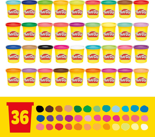 Modeling Compound 36-Pack Case of Colors, Non-Toxic, 3 Oz Cans of Assort. Colors, Back to School Classroom Supplies, Preschool Toys, Ages 2+ (Amazon Exclusive)