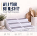 3-Tier Expandable Spice Rack Organizer for Cabinet, White/Grey