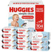 Huggies Simply Clean Baby Wipes, Unscented, 11 Packs, 704 Wipes