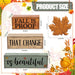 4 Pcs Fall Decoration For Home Wooden Maple Leaf Stacked Decor