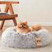 Calming Soft Round Dog &Cat Bed Small Dog Bed Washable,20"