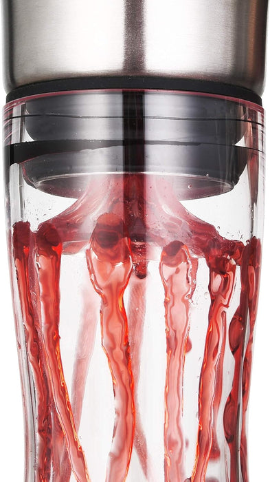 Wine Decanter Built-in Aerator, 750ml Red Wine Decanter Carafe with Aerator
