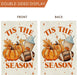 Fall Decorations Garden Flag 12x18 Inch for Outside Double Sided Weather & Fade Resistant Pumpkin Yard Flags Outdoor Tha