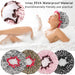 4 Pcs Shower Cap for Women Double Waterproof Layers Reusable Elastic
