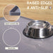 Silicone Cat & Dog Food Mat for Floors Waterproof, Anti-Slip Dog Bowl Mats for Food and Water, Pet Feeding Mats with Lip