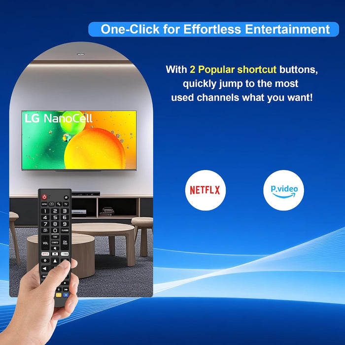 【Pack of 2】 for LG TV Remote Control Replacement AKB75095307