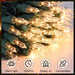 Christmas Lights 100 Count Clear Mini Lights Green Wire UL Certified Connectable Warm White String Lights for Christmas 