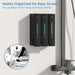 Shampoo and Conditioner Dispenser - Shower Soap Dispenser Wall Mounted No Drill - Shampoo Conditioner Body Wash Dispense