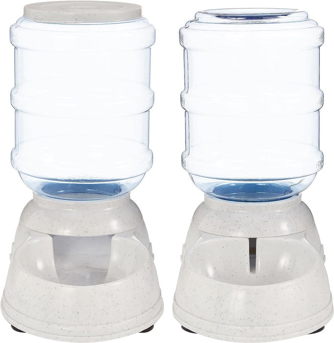 Automatic Pet Water Dispenser and Gravity Food Feeder Set for Cat and Dog, Easy to Clean, 152fl.oz food feeder, 135.3fl.