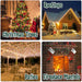 christmas lights for tree - 35 colored warm xmas lights | 6.6 ft long