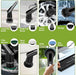-Electric Spin Scrubber - Upgraded 10-in-1 IPX7 Waterproof Shower Scrubber, Retractable Handle & 2-Speed for Toilet, Bat