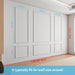 Pre-Cut Wall Molding Set, Ready-to-Assemble Panels, 3 Top 3 Bottom