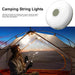 Camping String Lights 2 In1 Outdoor Waterproof Portable Stowable String Light with Lighting Modes USB Camping Lights for Hiking