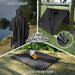 Hooded Rain Poncho for Adults, Reusable Waterproof Raincoat