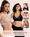 Womens Jelly Bras Wireless Deep V Bralette Comfy Push Up Tshirt Bras
