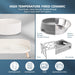 Elevated Ceramic Dog Bowl Set - Double Dog Feeding Bowls with Stand Splash Proof - Raised Dishes for Food and Water - Id