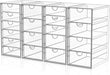 Acrylic Makeup Organizer with 19 Drawers,Storage Drawer Organizer