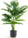 28" Fake Plants, Monstera Plant in Black Gold Pot for Home Decor