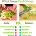 2026 Upgraded Herb Scissors, 5-Blade Kitchen Herb Shears