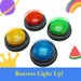 Set of 4 Buzzers for Trivia Games, Answer Buzzers for Classroom, Family Feud Jeopardy Buzzer, Game Buzzers with Lights and Sound for Classroom, Game Show Buzzer Buttons