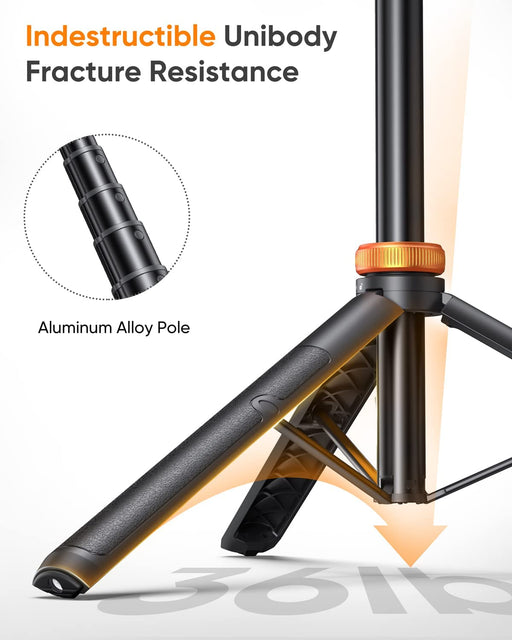 62" Phone Tripod, Tripod for iPhone & Selfie Stick with Remote