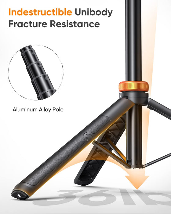 62" Phone Tripod, Tripod for iPhone & Selfie Stick with Remote